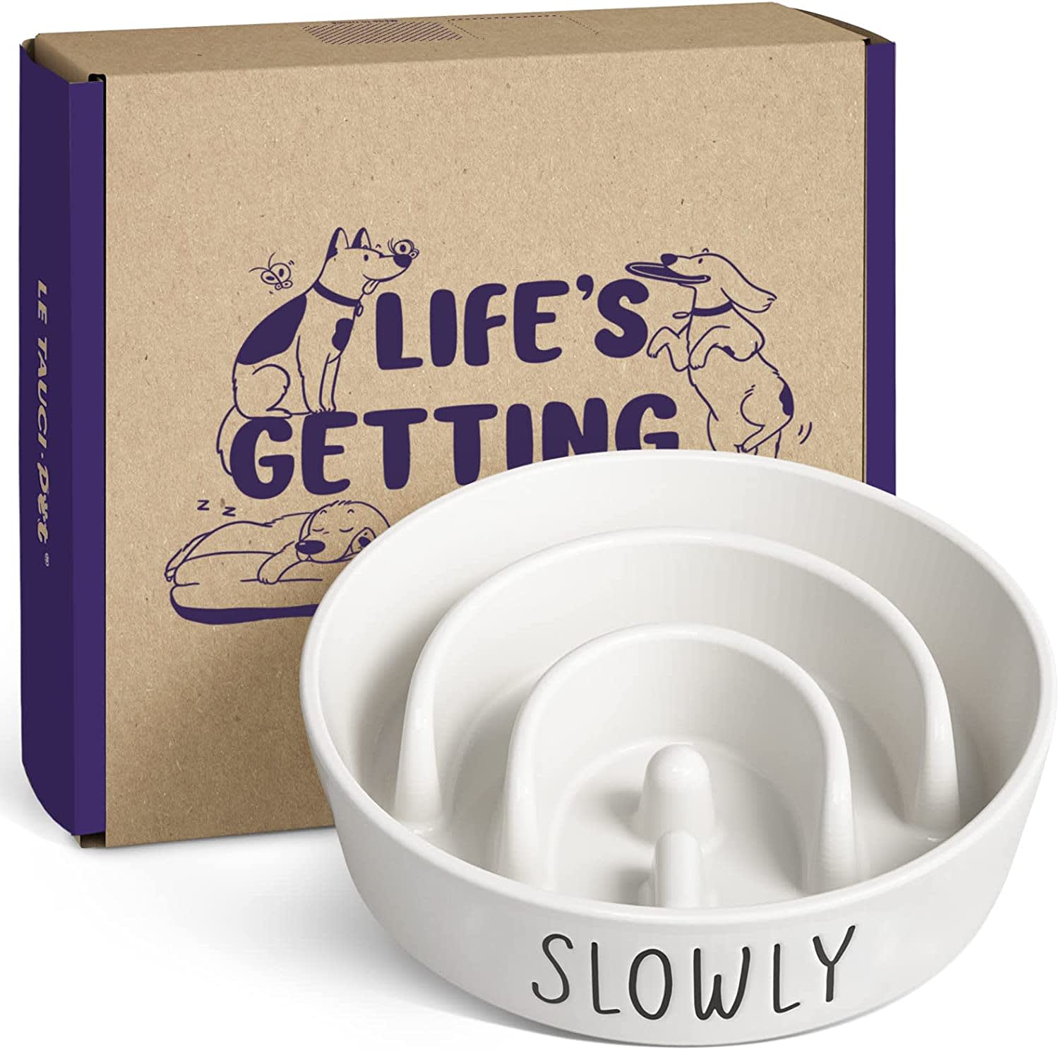 Stainless Steel Slow Feed Bowl Best slowfeeder dog bowls by