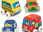 K's Kids Pull-Back Vehicle Set - Soft Baby Toy Set With 4 Cars and Trucks and Carrying Case
