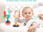 Baby Rattles Set, Infant High Chair Toys W/ Suction Cup, Grab N Spin, Interactive Development Baby Tray Toy