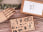 Field note style stamp set wooden