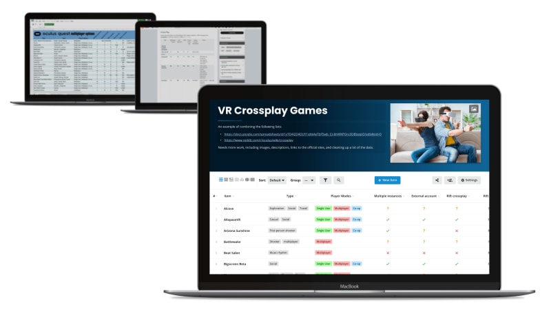 Multiplayer VR Crossplay Games