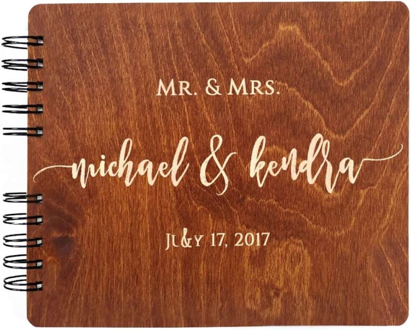 Wooden Wedding Guest Book