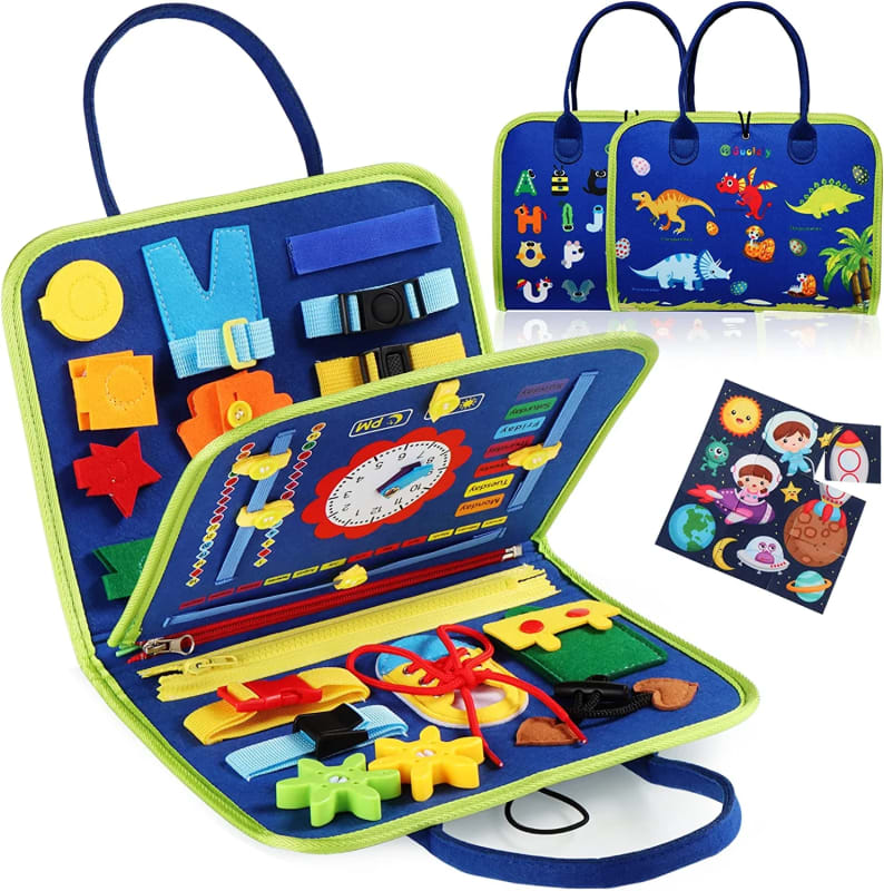 Educational Activity Developing Sensory Board for Fine Basic Dress Motor Skills