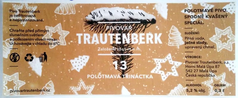 Trautenberk polotmavá třináctka