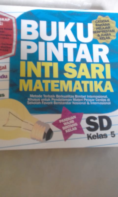 BUKU PINTAR INTI SARI MATEMATIKA SD KELAS 5