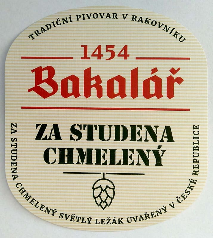 Bakalář Za studena chmelený světlý ležák Etk. A v3