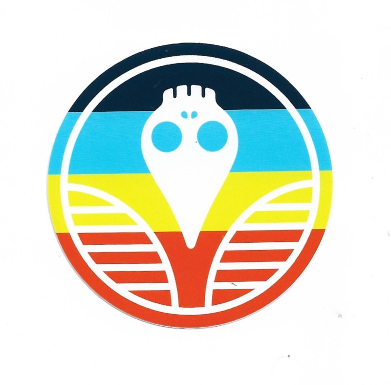 Rhinegeist oranžovo žluto modrá Etk. A