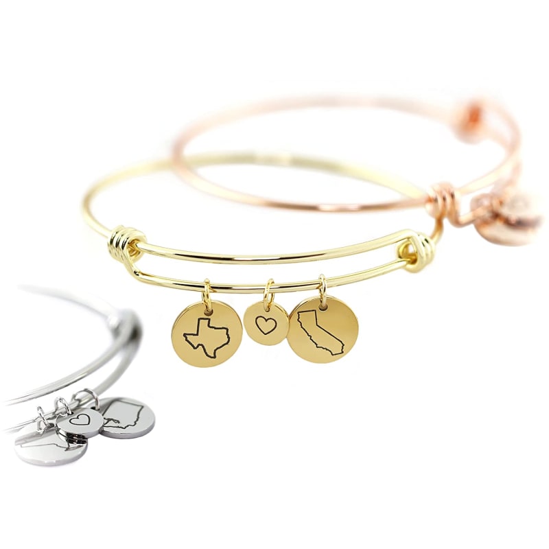 Personalized Bracelet Long Distance Relationship Gift