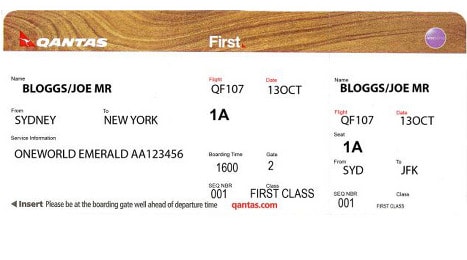 Flight QA93 from Melb to LA