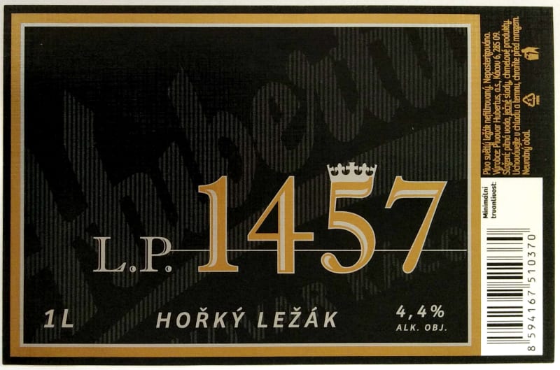 Hubertus L.P. 1457 Hořký ležák Etk. A