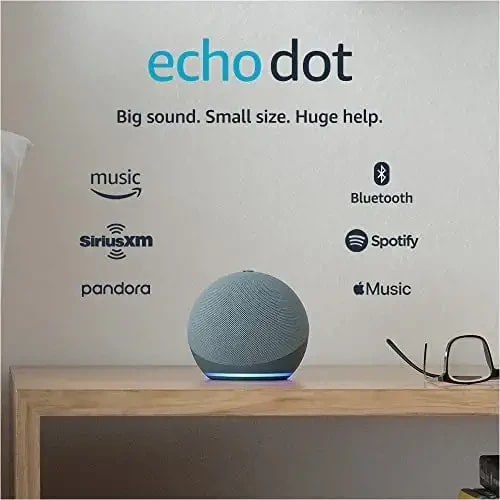 Echo Dot (4th Gen) | Smart speaker with Alexa | Twilight Blue
