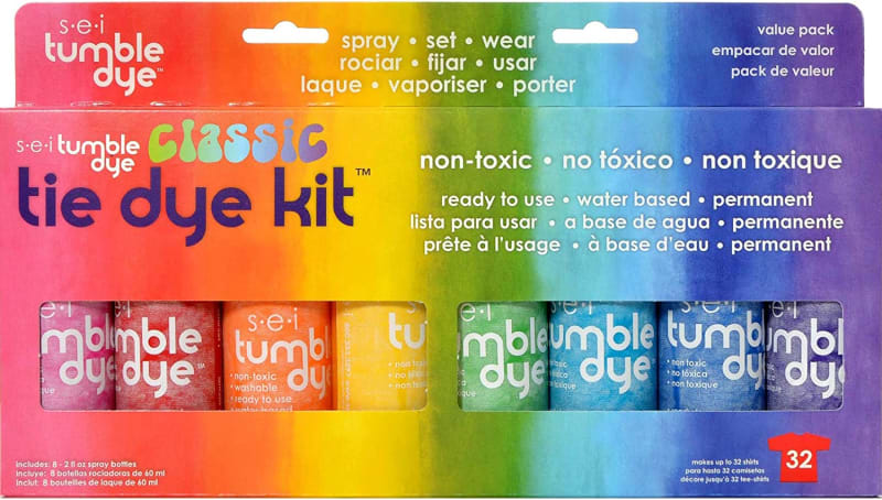 Classic Tie-Dye Kit, Fabric Spray Dye
