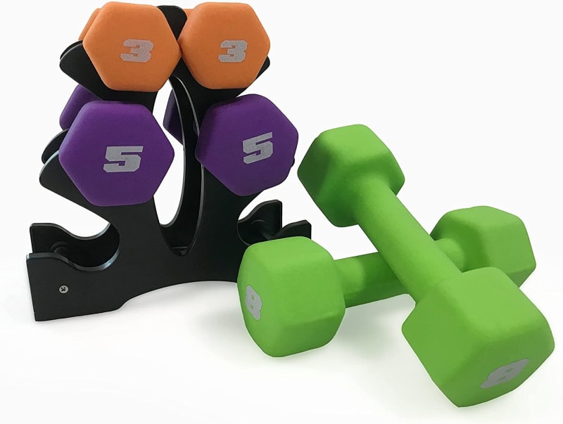 Neoprene Coated Dumbbell Weights | Single, Pair or Set