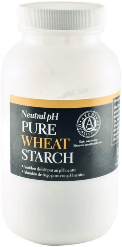 Wheat starch adhesive