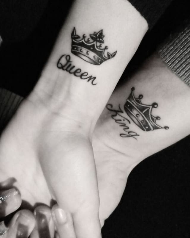 85 Mind-Blowing King & Queen Tattoos And Their Meaning