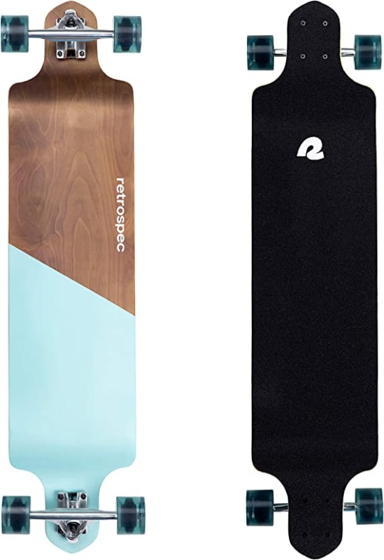 Retrospec Tidal 41-inch Drop-Down Longboard Skateboard Complete