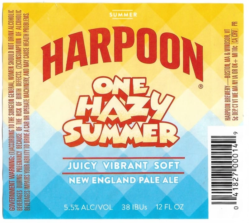 Harpoon One Hazy Summer