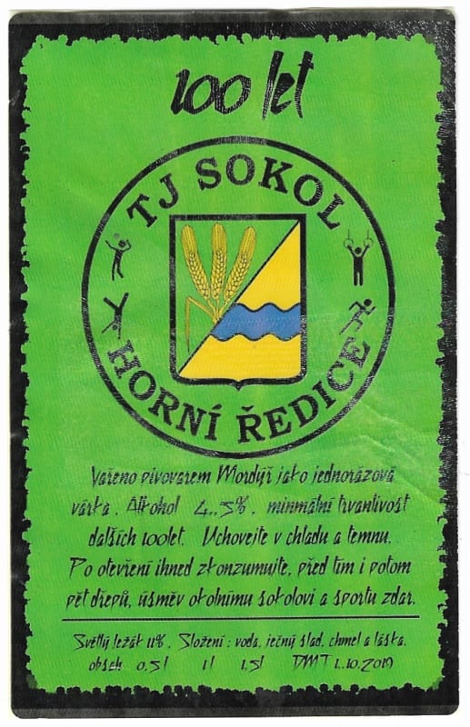 Mordýř TJ sokol Horní Ředice 100 let