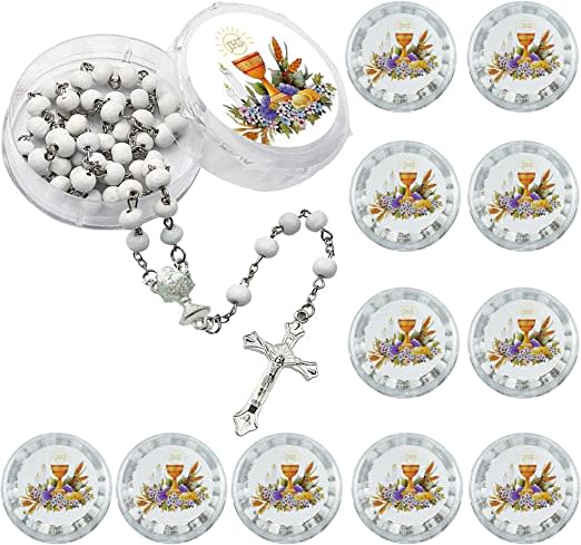 White Scented Wooden Rosary