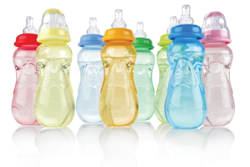 Nuby 3-Pack Non-Drip Standard Neck Bottles