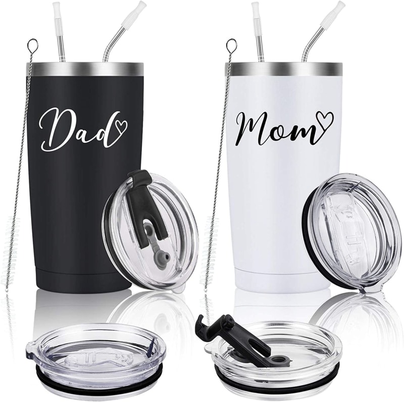 Mom and Dad Travel Tumbler Set