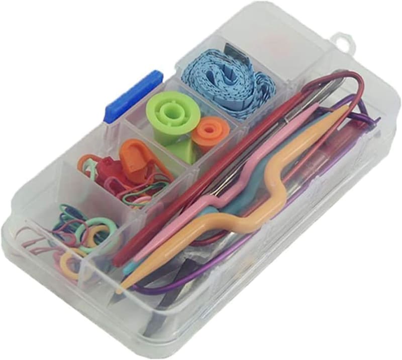 New Basic Knitting Tools Accessories Supplies with Case Knit Kit Lots