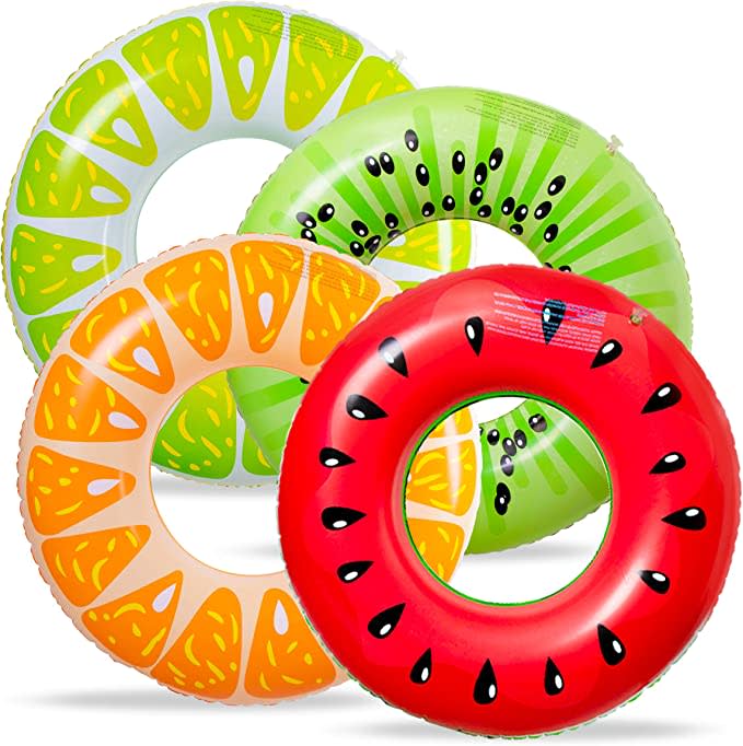 Fruit Pool Floats Watermelon Kiwi Orange Lemon