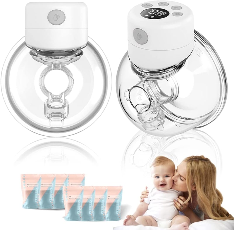 Double Electric Hands-Free Portable Wireless Breastfeeding Pump