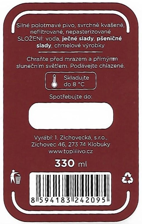 Zichovec 17 Weizenbock 330ml Etk. B