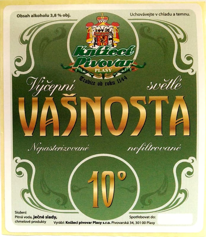 Plasy Vašnosta 10 Etk. A