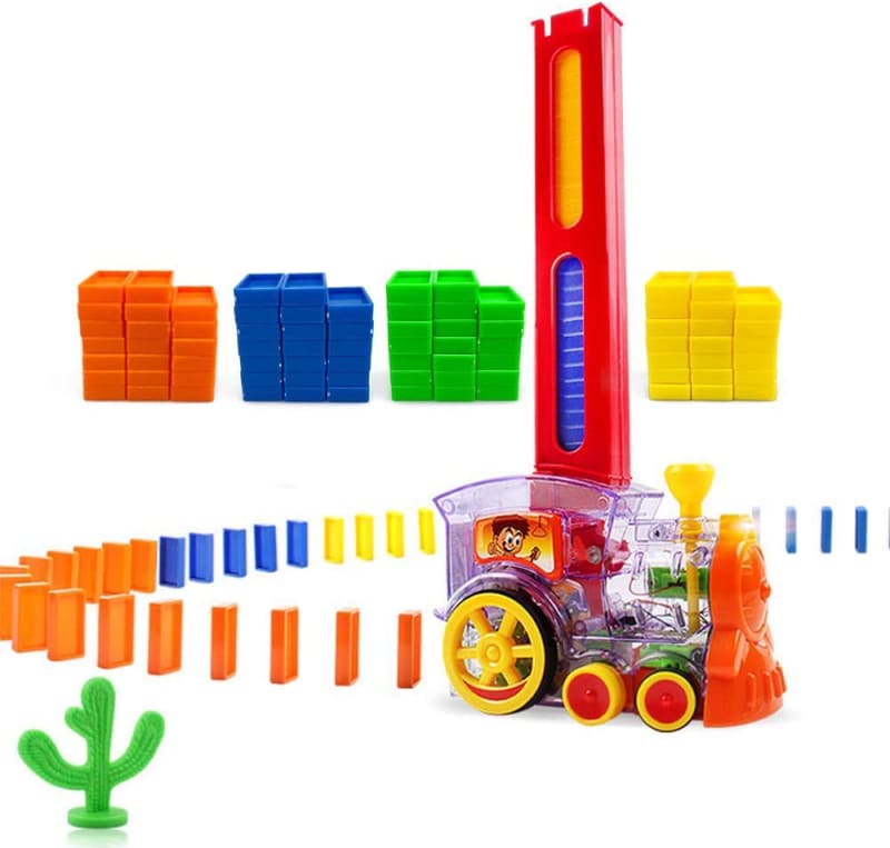 Building and Stacking Toy Blocks Domino Set