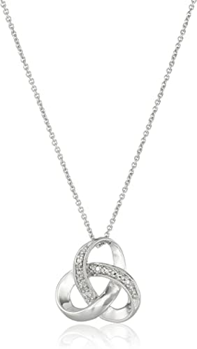 Diamond Accent Knot Pendant Necklace
