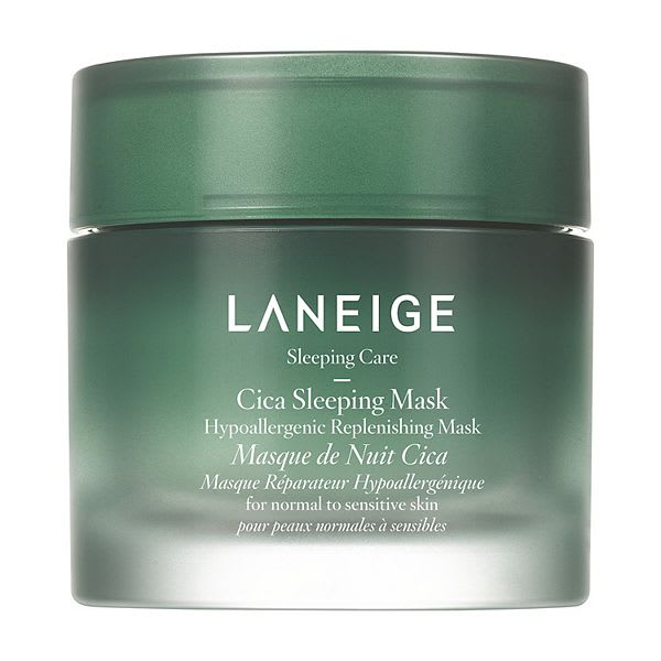 LANEIGE Hypoallergenic Cica Sleeping Mask: Hydrate, Nourish, and Soothe Stressed Skin, 2.0 fl. oz.(Packing may vary)