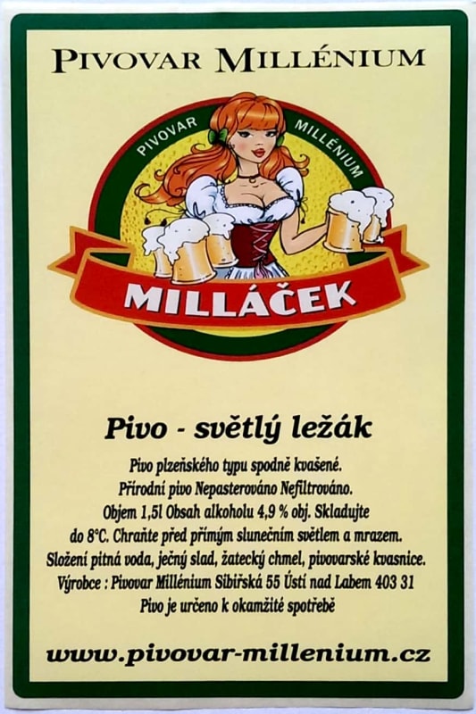 Millenium Millacek svetly lezak Etk.A