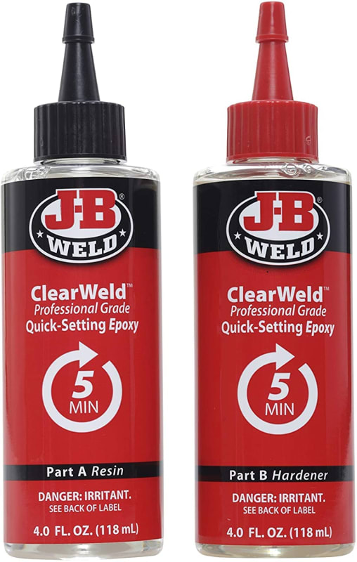 Pro Size ClearWeld 5 Minute Set Epoxy