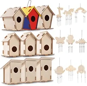 DIY Wood Bird House and Windchimes Kits
