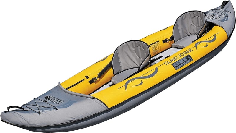 Cormorant Inflatable 2 Person Fishing Kayak Set with 6 Rod Holders