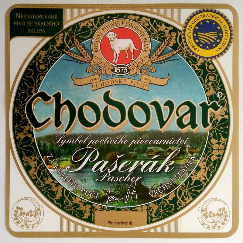 Chodovar Pašerák stříbrný okraj Etk. A