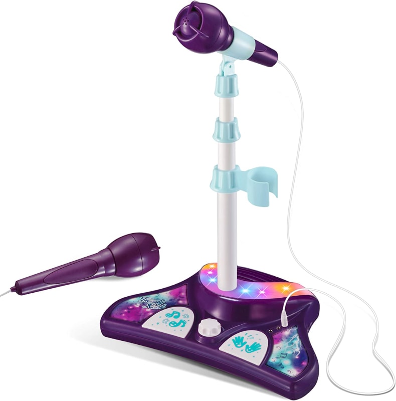 Kids Karaoke Machine with 2 Microphones & Adjustable Stand