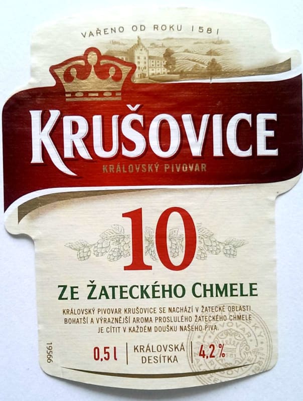 Krusovice 10 ze zateskeho chmele