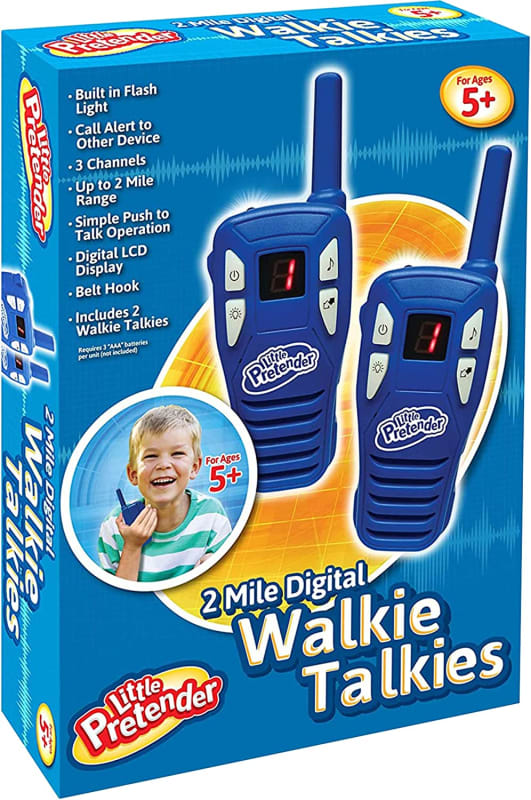 Walkie Talkies for Kids, 2 Mile Range, 3 Channels, Built in Flash Light