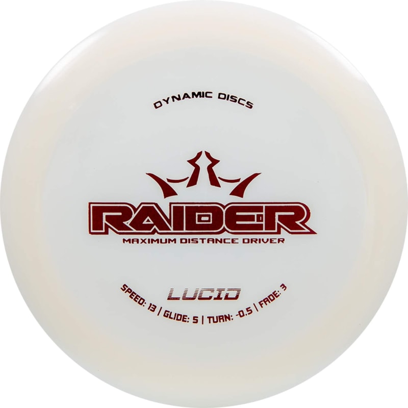 Dynamic Discs Lucid Raider Disc Golf Driver | 170g Plus | Maximum Distance Frisbee Golf Driver | Stamp Color Will Vary