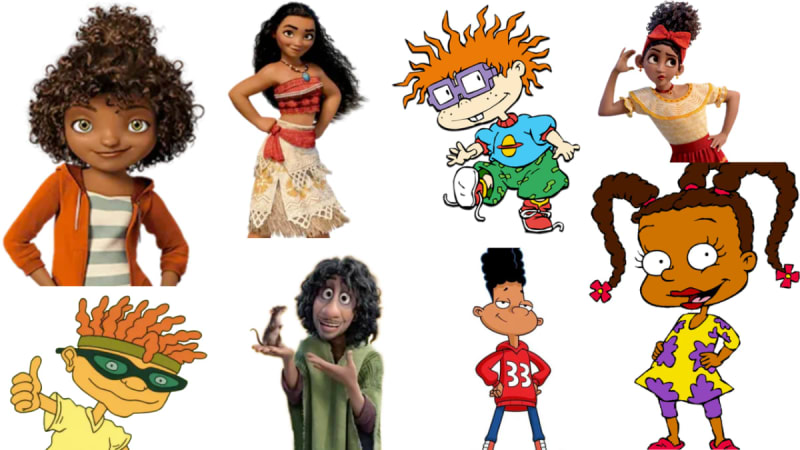 100 Cartoon and Anime Characters with Curly Hair by