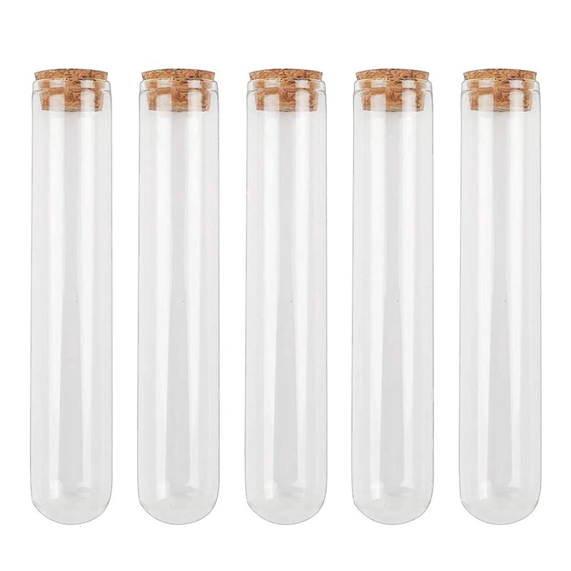Glass Test Tubes with Cork Stoppers for Bath Salt