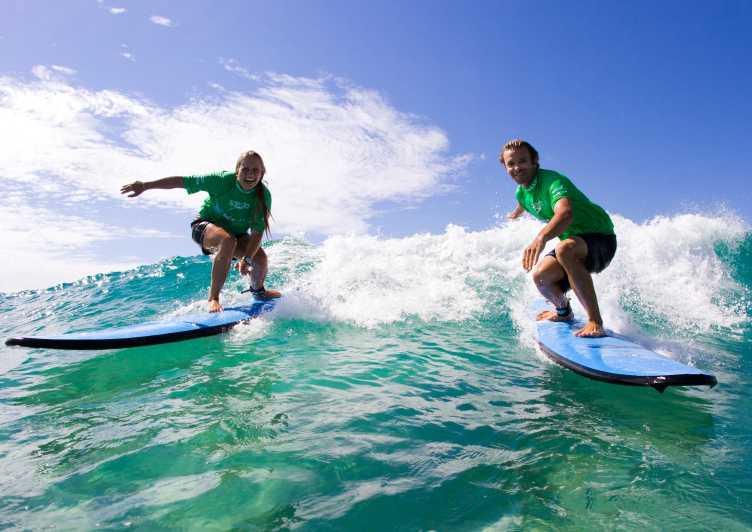 Surfing lessons at Bondi Beach