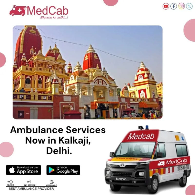 Ambulance Service in Kalkaji Delhi | Med Cab