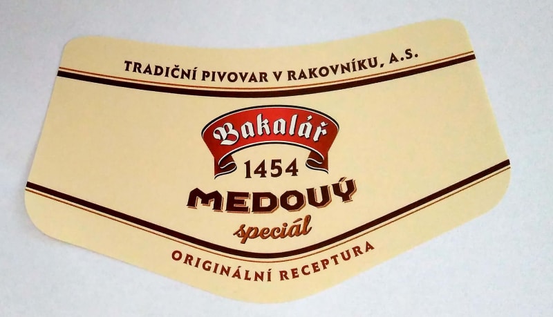 Bakalář Medový speciál dobré pivo Etk. C