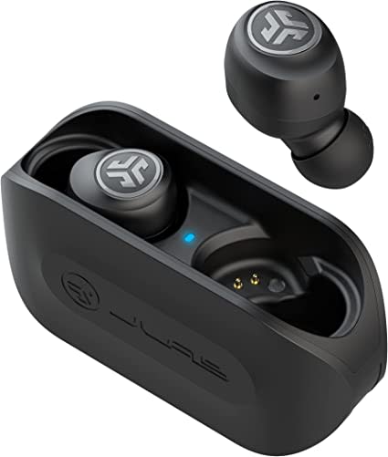 JLab Go Air True Wireless Bluetooth Earbuds + Charging Case | Dual Connect | IP44 Sweat Resistance | Bluetooth 5.0 Connection | 3 EQ Sound Settings: JLab Signature, Balanced, Bass Boost