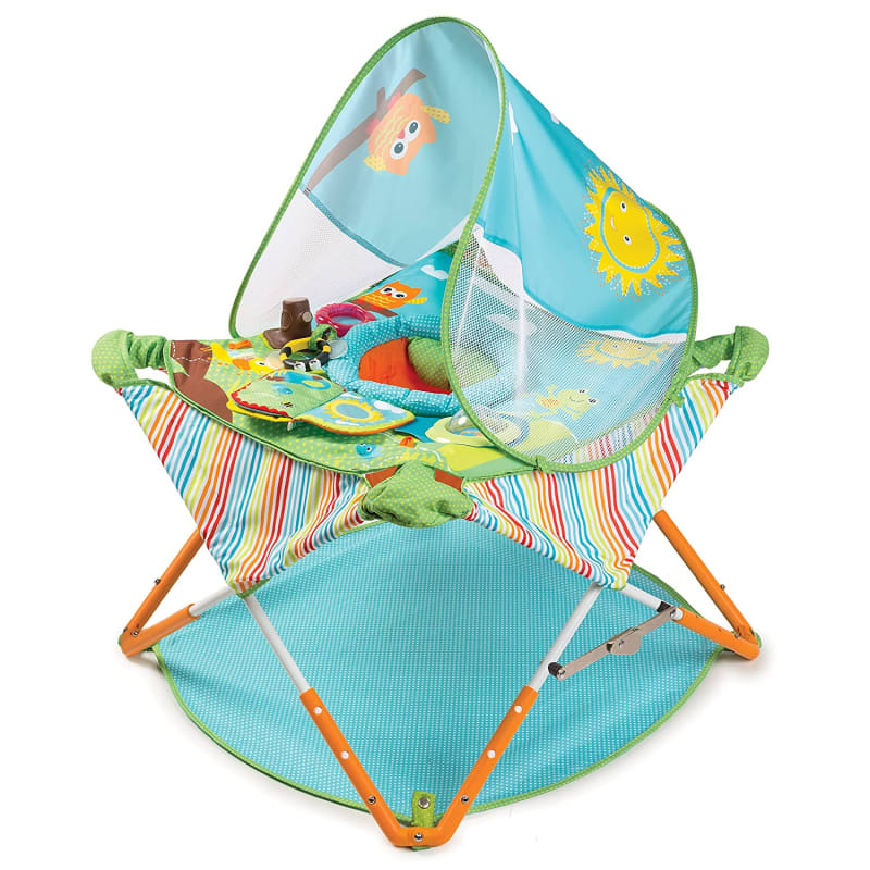 Summer®Pop ‘N Jump® Portable Baby Activity Center– Lightweight Baby Jumper with Toys and Canopy for Indoor and Outdoor Use