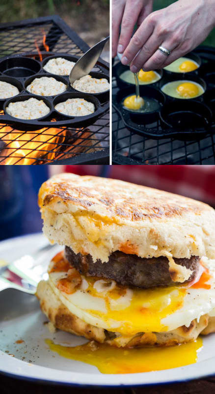 Breakfast Burger Biscuits